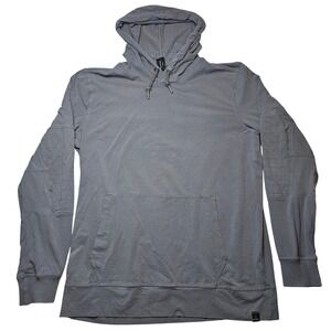 Prana Hooded Long Sleeve Womans M Gravel Sector Athleisure Casual Minimal